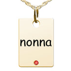 Nonna Rectangle Shaped Charm