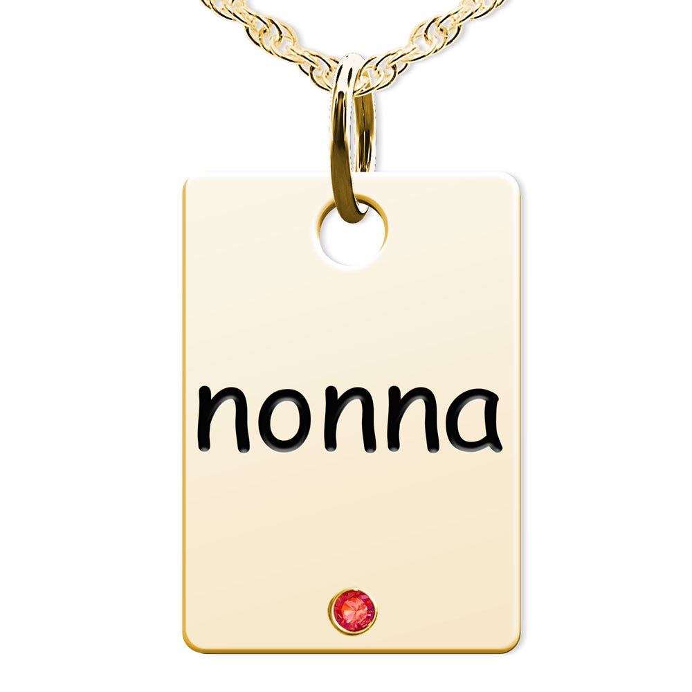 Nonna Rectangle Shaped Charm