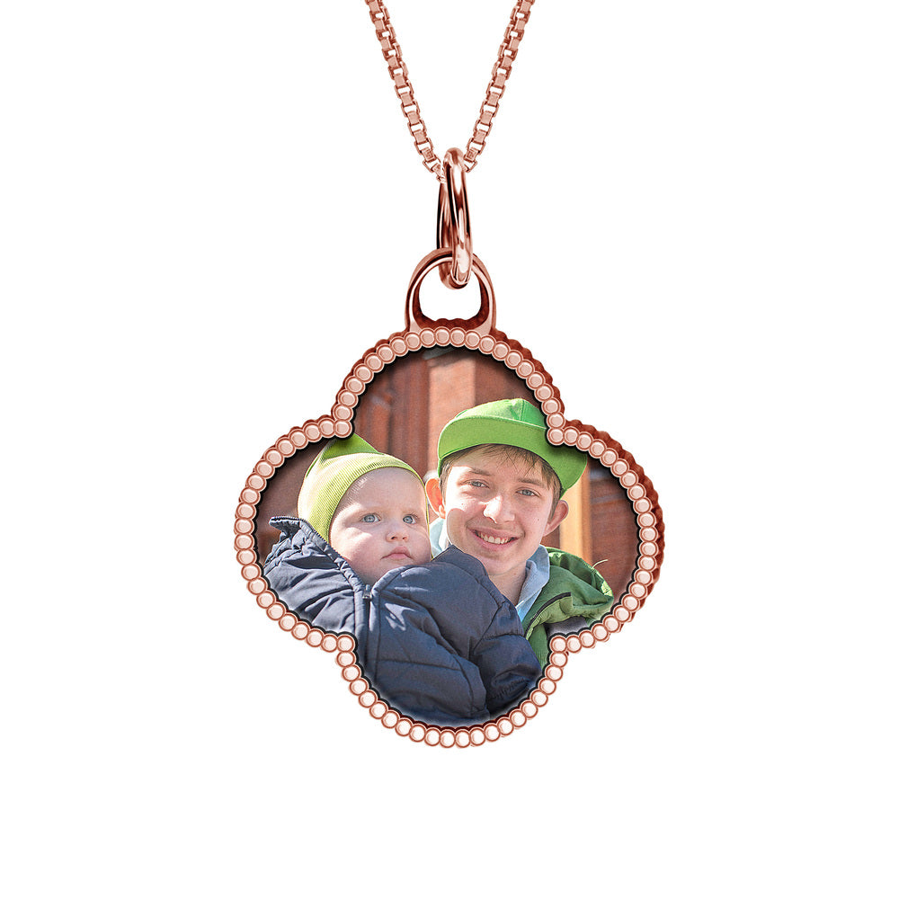Lucky Clover Photo Pendant