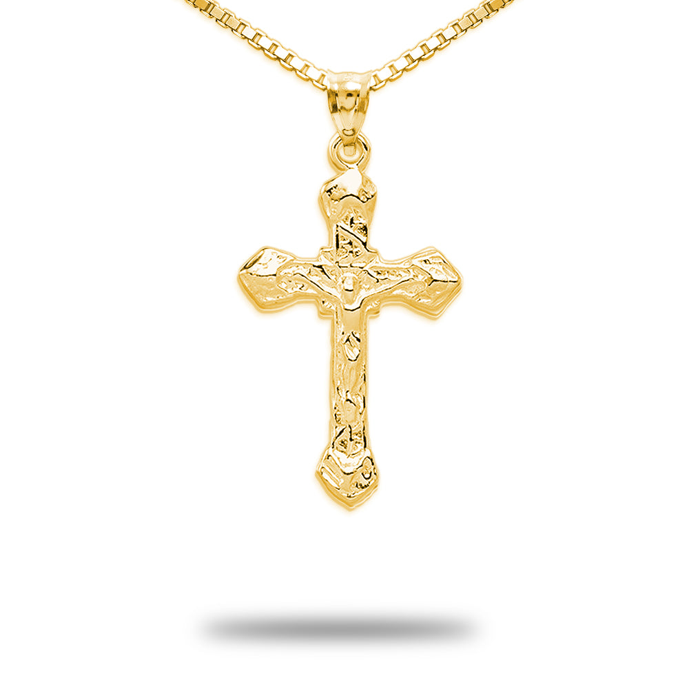 Crucifix Pendant In Silver Or Steel
