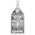 Divine Mercy Stained Glass Religious Medal