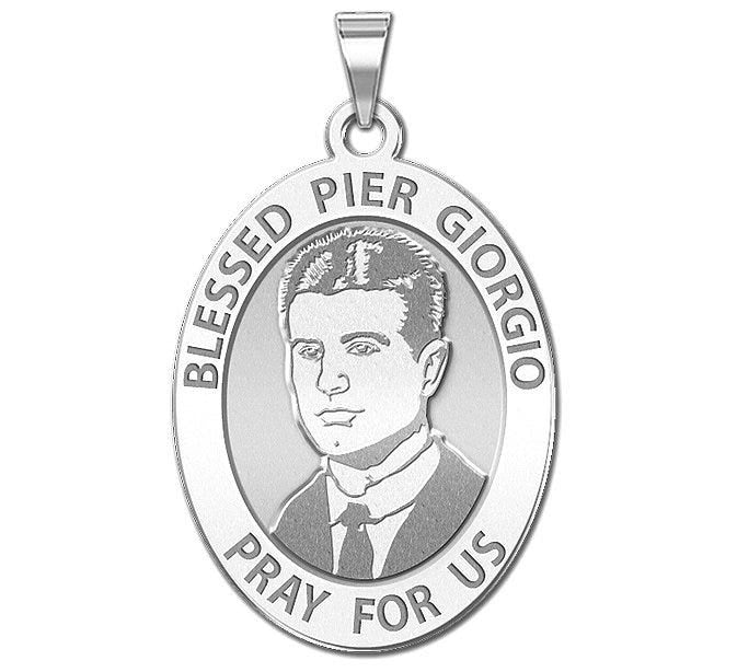 Pier Giorgio Frassati Oval Religious Medal