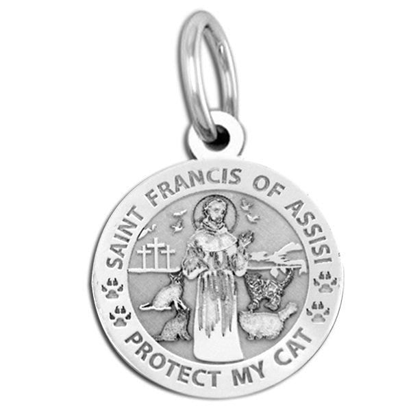 Saint Francis Of Assisi Protect My Cat Pet Tag
