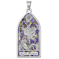 Saint Michael - Stained Glass Religious Medal