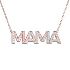 MAMA CZ Name Necklace