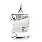 Custom Engravable Graduation Diploma Charm or Pendant