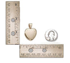 Solid 14K Yellow Gold Premium Weight Heart Photo Locket