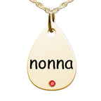 Nonna Teardrop Shaped Charm
