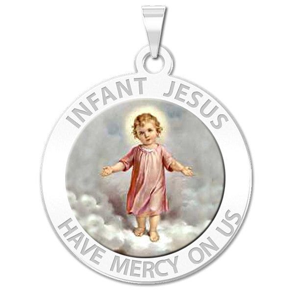 Infant Jesus Religious Medal "Color