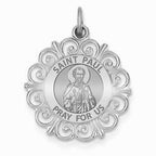 Saint Paul Round Filigree Religious Medal