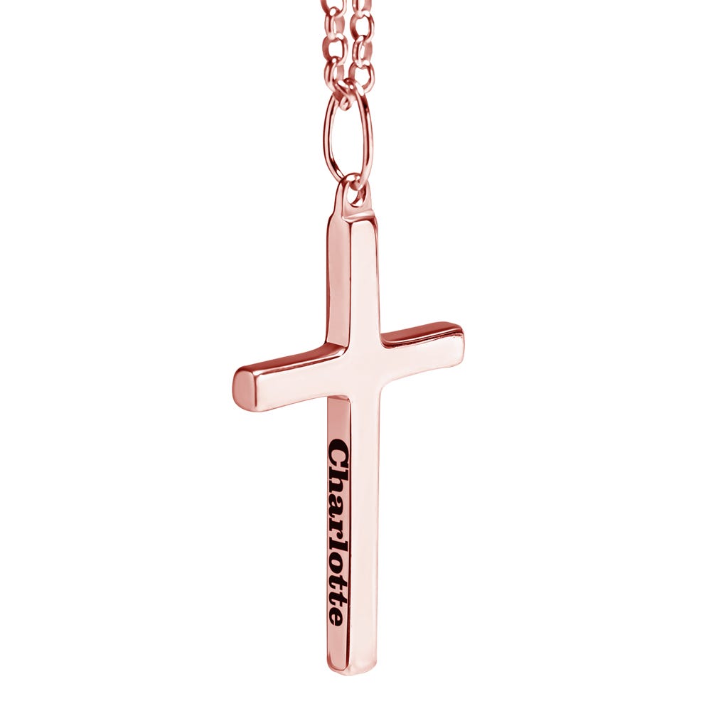 Personalized Cross Necklace