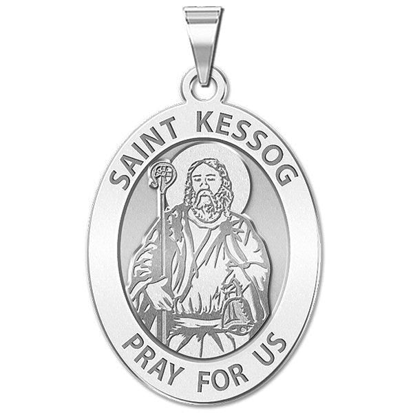 Saint Kessog Religious Medal - Oval