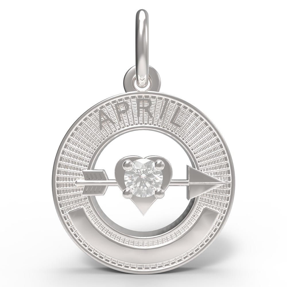April Love Birthstone Charm