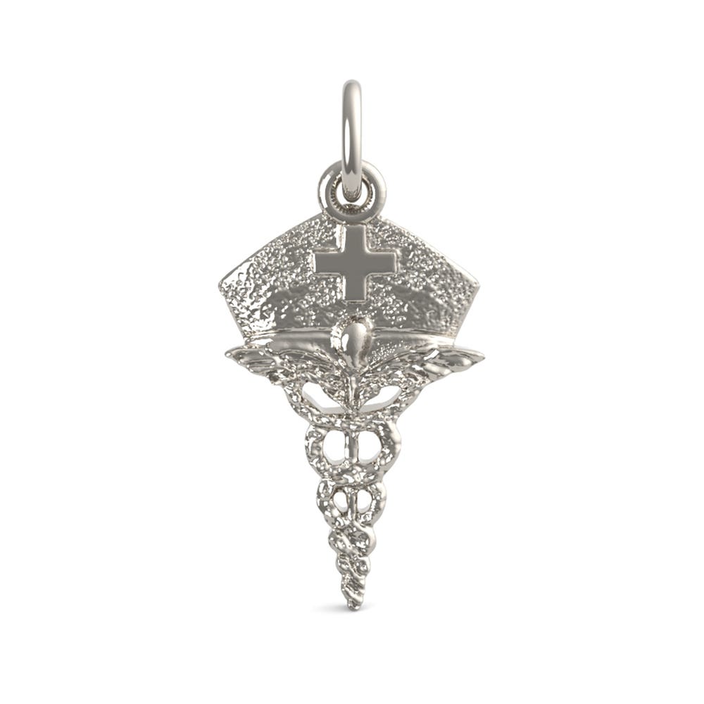 Nurses Hat Caduceus Charm(1138)