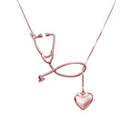 Nurse Stethoscope with Dangling Heart