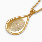 3D Teardrop Shape with Fingerprint