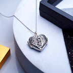 Angel Wing Heart Photo Locket