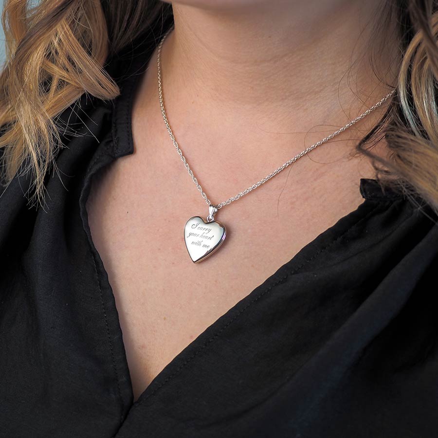 I Carry Your Heart With Me Heart Photo Locket