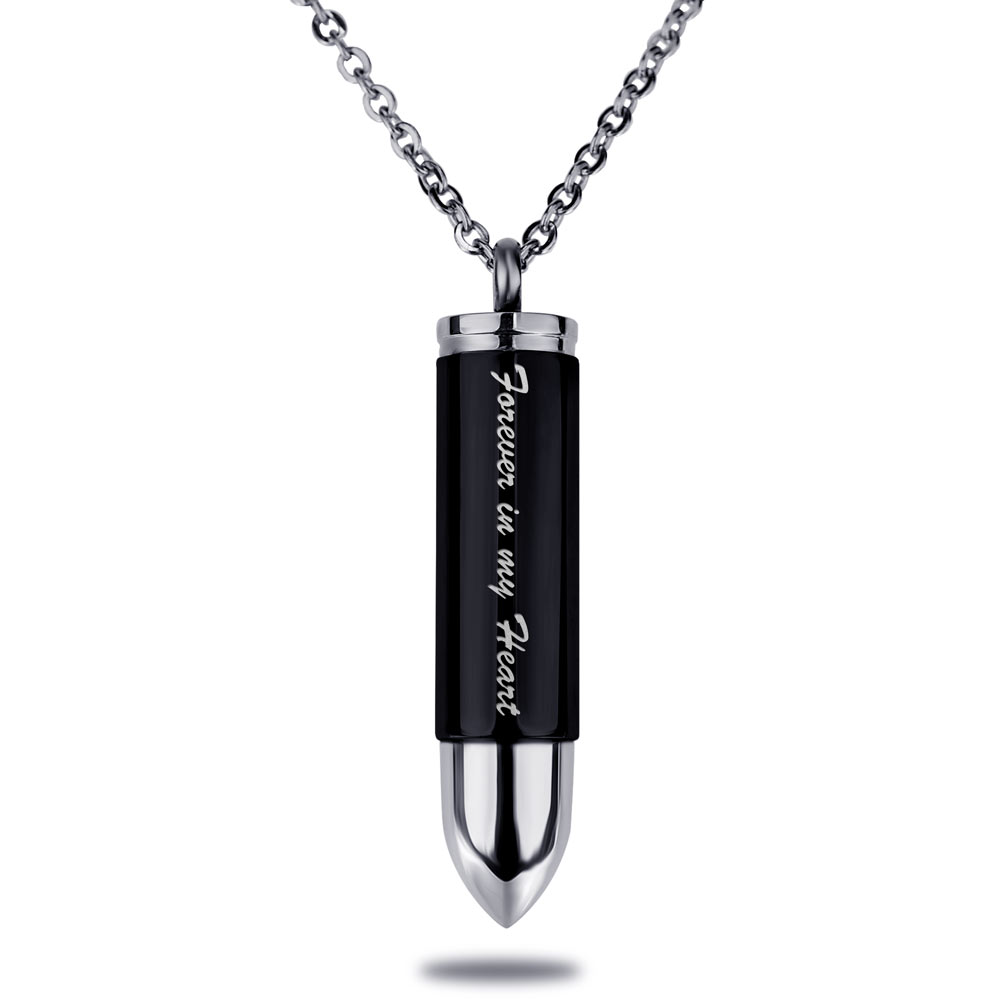 Forever in My Heart Bullet Shaped Cremation and Ash Vessel