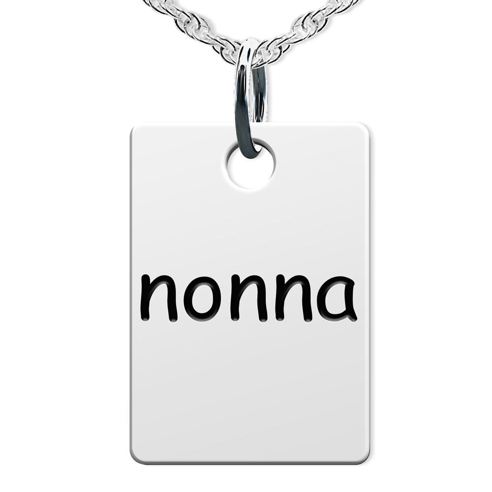 Nonna Rectangle Shaped Charm
