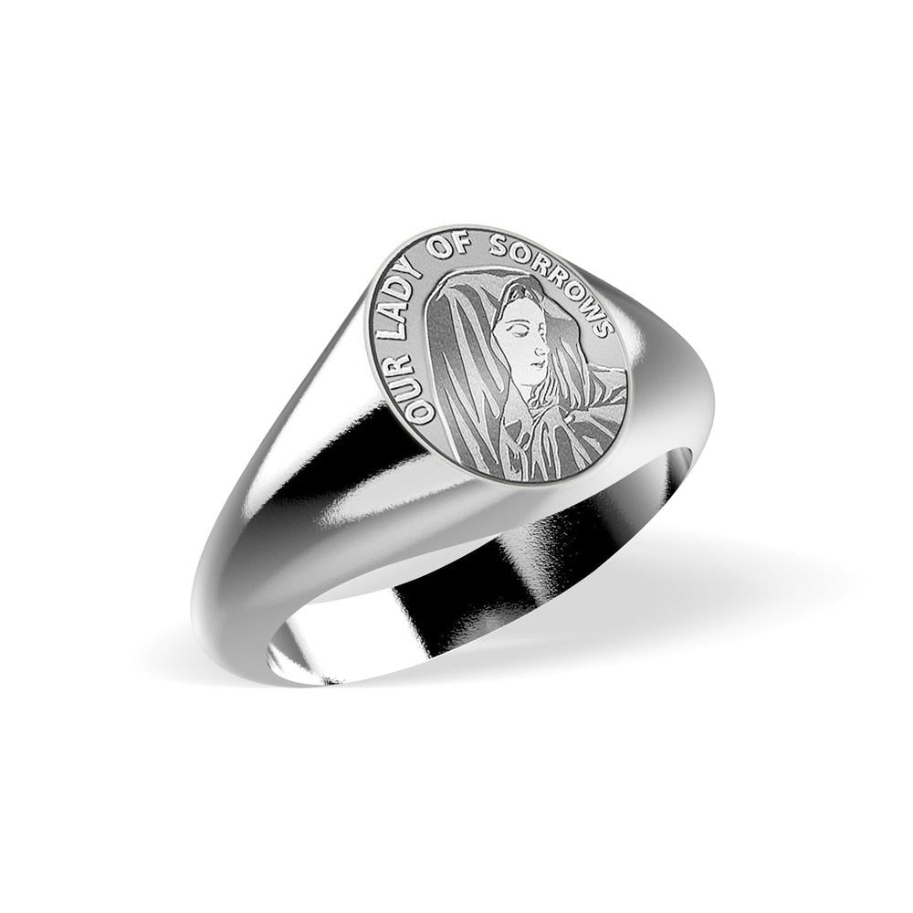 Our Lady Of Sorrows Signet Ring