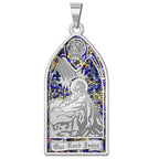 Our Lord Jesus Stained Glass Medal