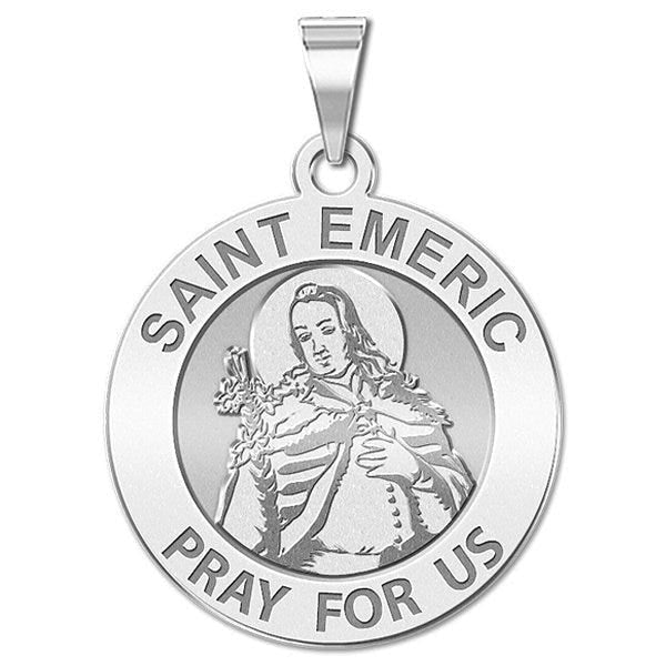 Saint Emeric Round Religious Medal