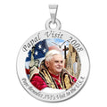 Pope Benedict Xvi Round Religious Medal "Papal Visit 2008"