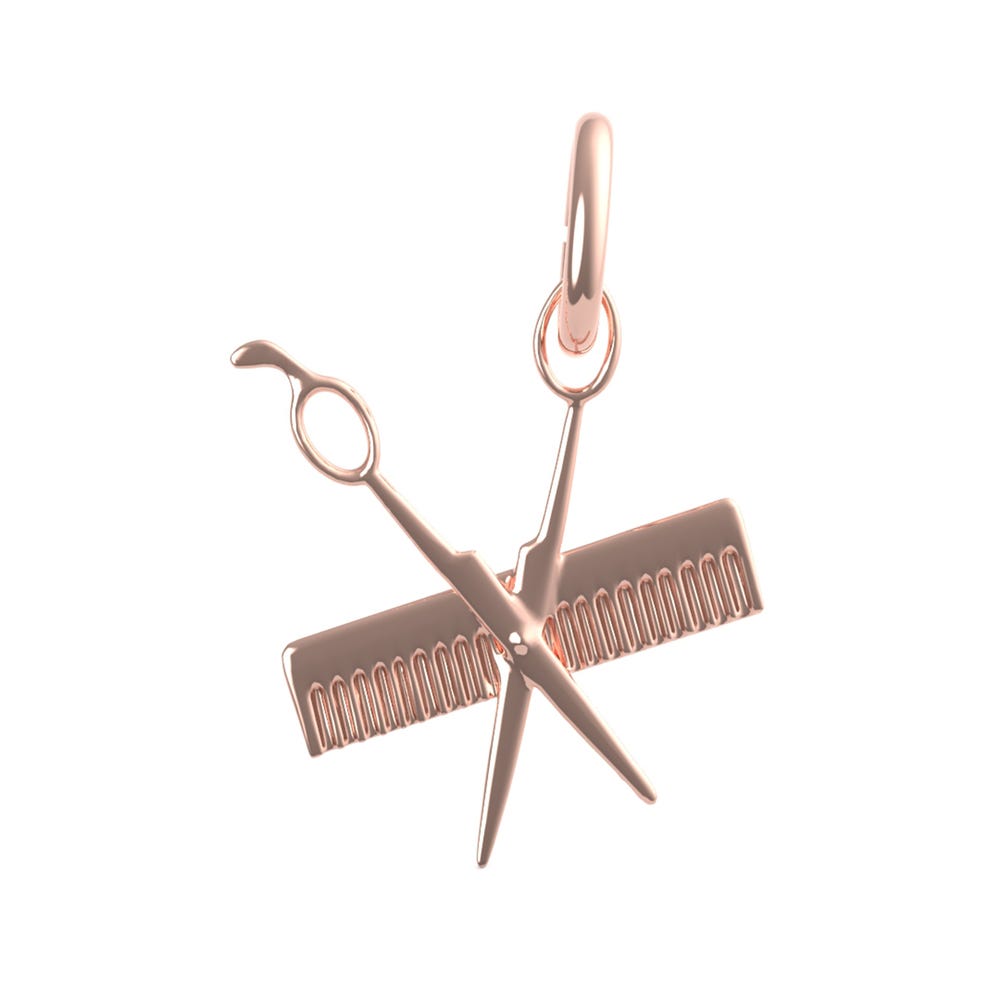 Petite Comb & Scissors Charm