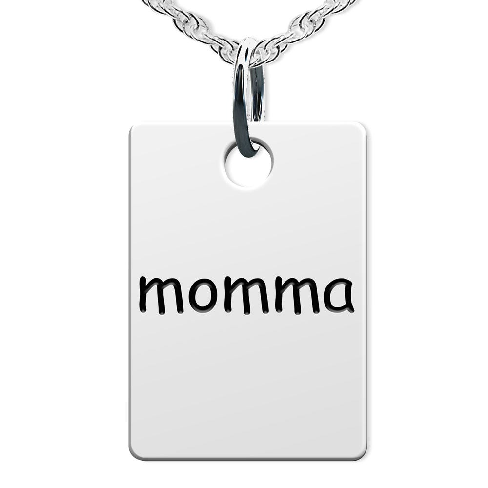 Momma Rectangle Shaped Charm