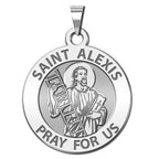 Saint Alexis Round Religious Medal
