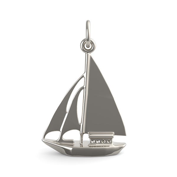 Cutter Sailboat Charm