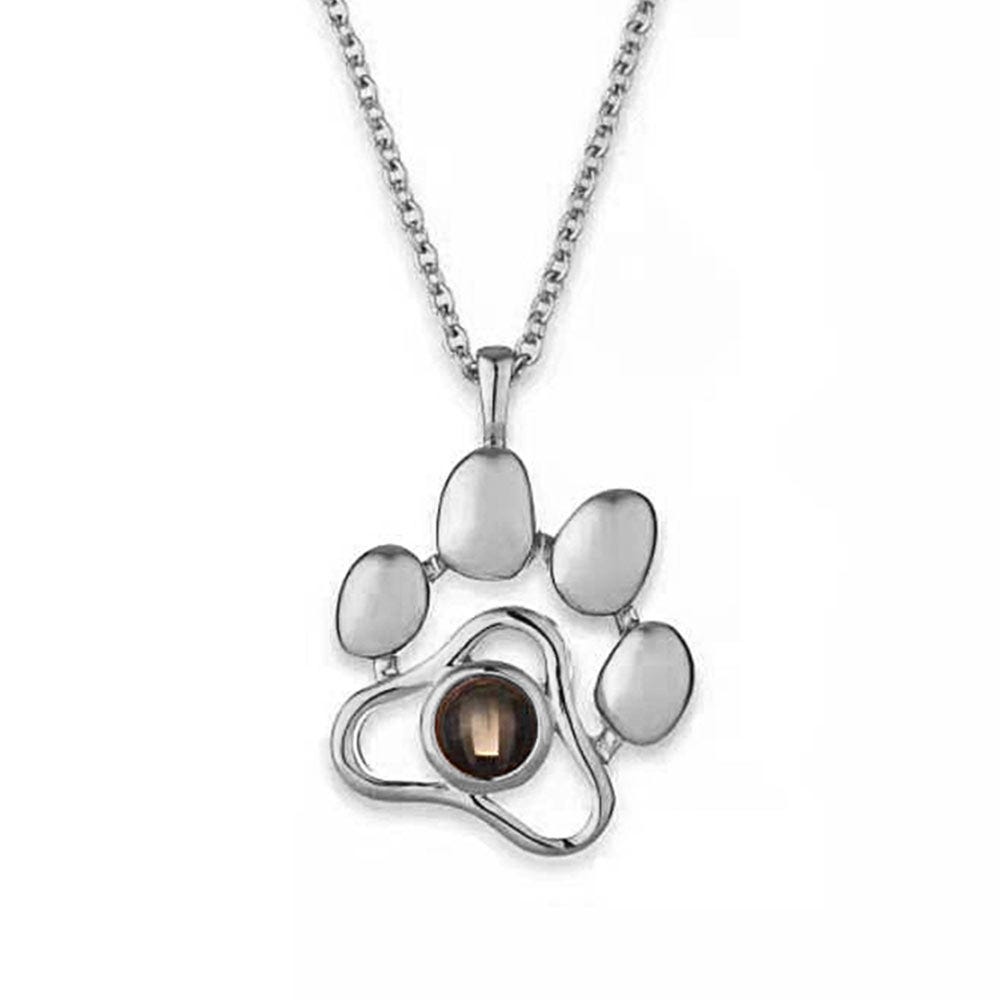 Photo Projection Dog Paw Necklace & Chain