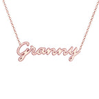 Custom Mother Polished Name Necklace