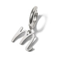 Pair of Initial Script Huggie Earrings