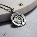 Round Guardian Angel Medal