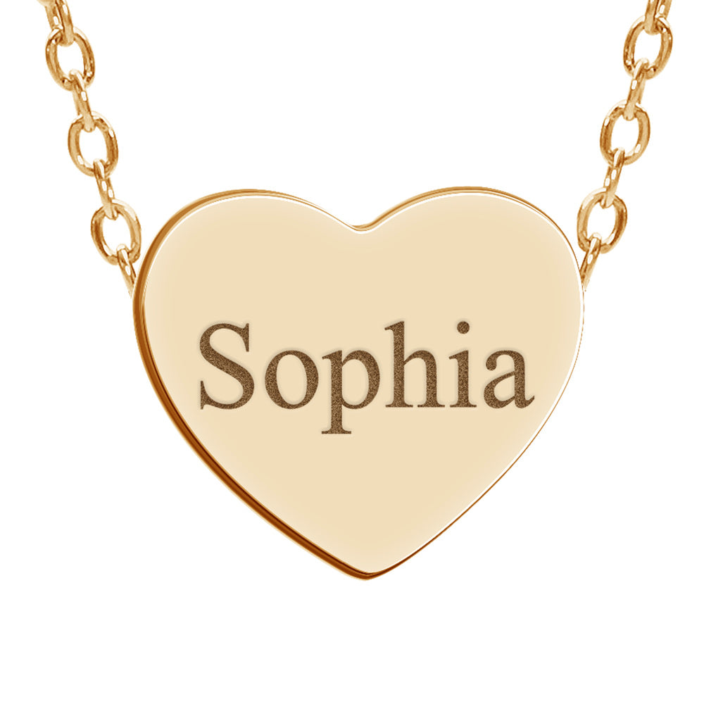 Custom Name Stainless Steel Heart Necklace — source 2