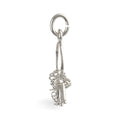 I Love You Skeleton Key Ring Charm