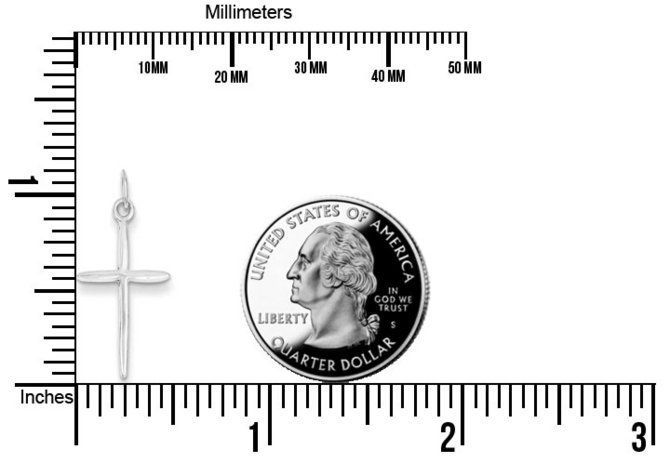 Sterling Silver Passion Cross Charm