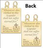 Double Sided Scapular Religious Medals Set