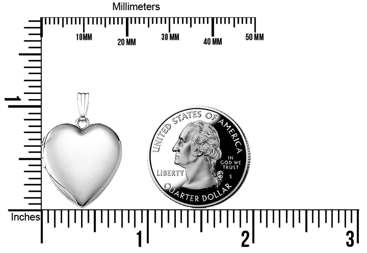 Sterling Silver Heart Photo Locket
