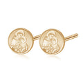 Pair Of Saint Anthony Of Padua Stud Earrings