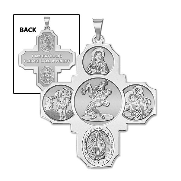 Four Way Cross Wrestling Medal