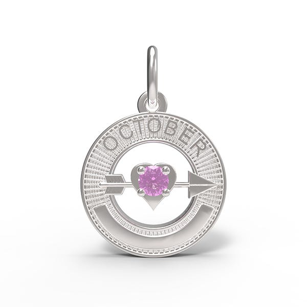 October Love Birthstone Charm