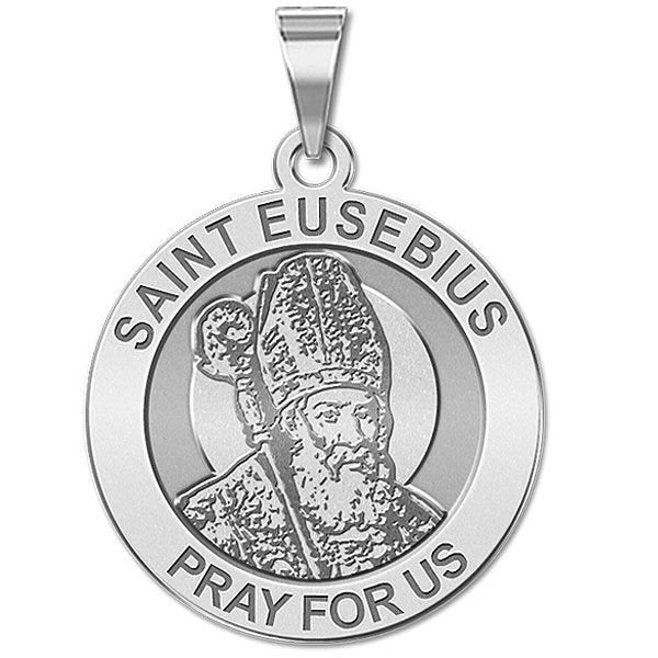 Saint Eusebius Religious Round Medal