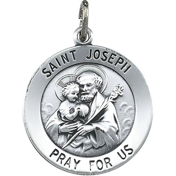 Saint Joseph Round Medal