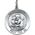 Saint Joseph Round Medal