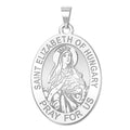Saint Elizabeth Of Hungary Oval Religious Medal