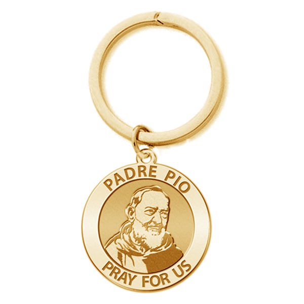Padre Pio Religious Keychain