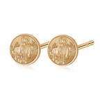 Pair of Saint Bernadette Stud Earrings